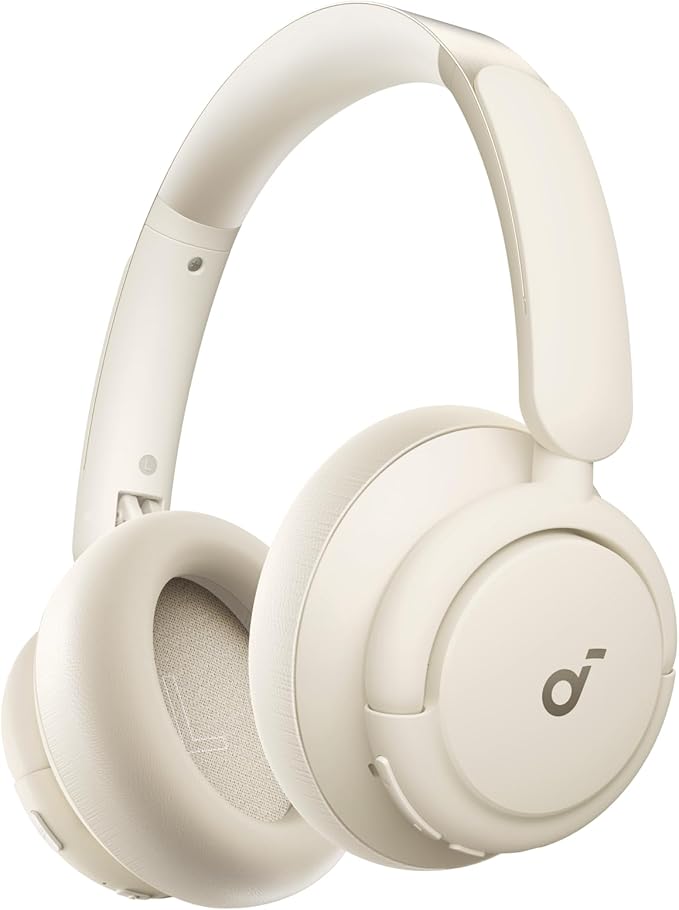 Soundcore Q30 by Anker, Hybrid Active Noise Cancelling Headphones, Multiple Modes, Hi-Res Audio, Custom EQ via App, 50H Playtime, Comfortable Fit, Bluetooth, Multipoint Connection (Renewed)