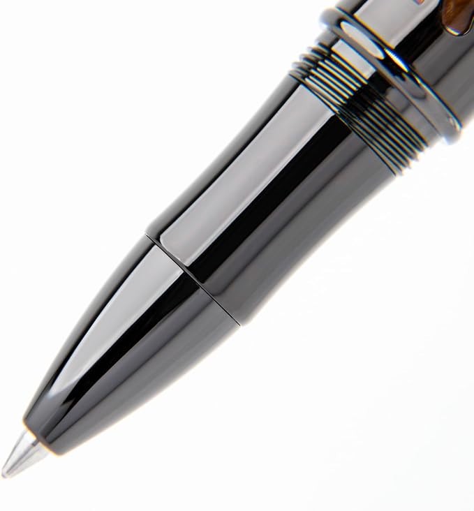 Conklin Endura Deco Crest Rollerball Pen in Orange with Rose Gold Accents – Refillable Rollerball Writing Instrument by Conklin Pen Company