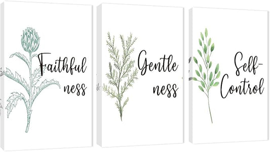 Office Wall Art-3 Panel Motivational Canvas Art for Home & Office, Positive Quote Art, Entrepreneur Poster Frame - 20'x30'x3Pcs
