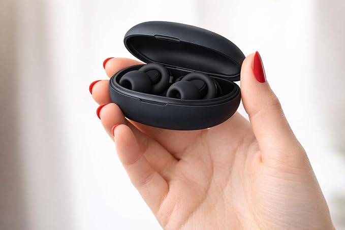 Macco Focus Reusable Silicone Ear Plugs – up to 33 dB NRR Noise Reduction for Sleep & Focus – 4 Sizes (XS–L) – Soft Washable Hearing Protection with Hard Case – Black