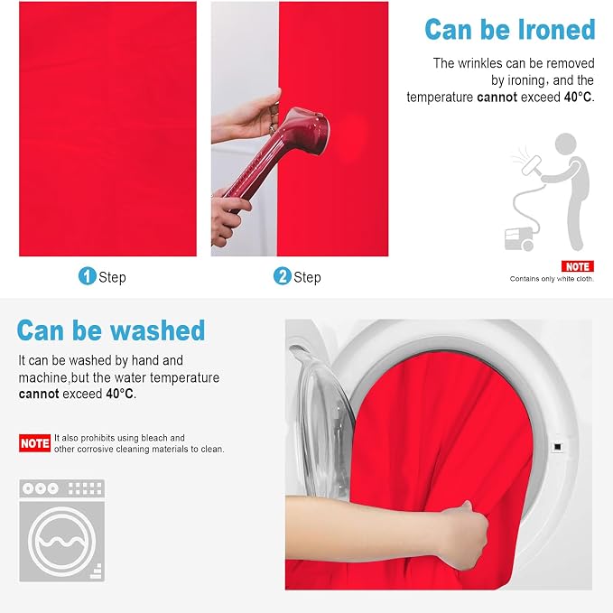 Red Backdrop for Photoshoot, Professional Photo Backdrop Background Curtain for Product Photography, Portraits, Wedding, Party, Live Streaming Video Recording 10X20 FT