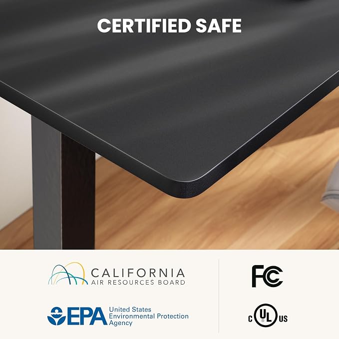 ErGear 75" x 63" L Shaped Standing Desk Electric Adjustable Height, Black | Left & Right Interchangeable Installation, 4 Memory Presets, One-Touch Control, Stable Steel Frame,220 lbs Capacity