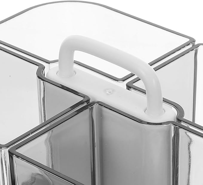 Lurrose Desktop Organizer Rack and Pencil Holder, Large Capacity Removable Desk Storage Caddy, White Multifunctional Supply Organizer for Office and Student Use