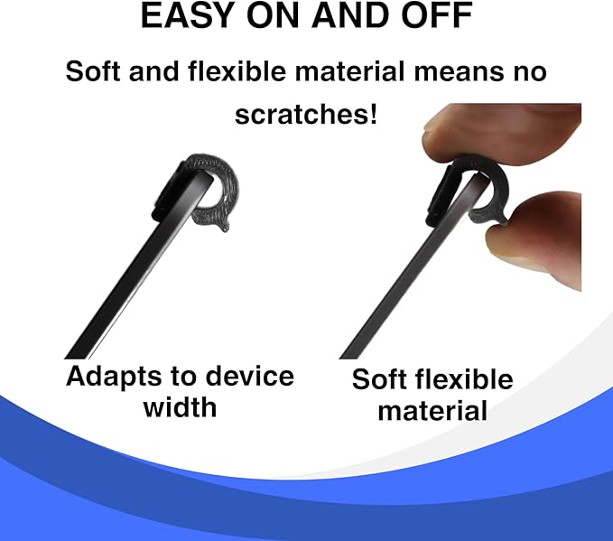 Laptop Tablet Webcam Cover for Privacy Flexible Slide Easy to Install and Remove No Adhesive No Damage No Marks Made in The USA (6 Pack)