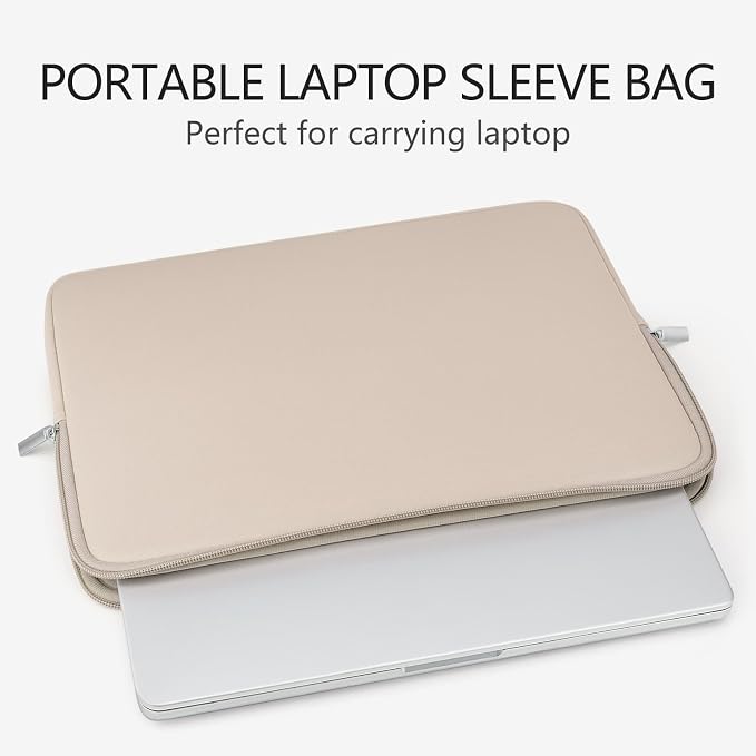 RAINYEAR 13 Inch Laptop Sleeve Compatible with 13.3" MacBook Air/Pro M1 M2 M3 M4 M5 A3449 A3240 A3113 A2681 A2338 Carrying Computer Bag Protective Cover Case (Khaki)
