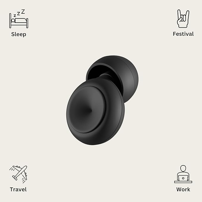 Lumo Ear Plugs for Sleeping - 28dB (SNR) Reusable Silicone Ear Plugs for Noise Reduction with Silk Sleep Mask | Work & Concert Hearing Protection | Customizable & Comfortable Noise Reducing Earplugs