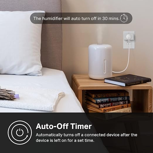 Kasa Smart Plug, Matter Compatible, Energy Monitoring, Compact Design, 15A/1800W Max, Super Easy Setup, Works with Apple Home, Alexa & Google Home, UL Certified, 2.4G Wi-Fi Only, White, KP125M(2-Pack)