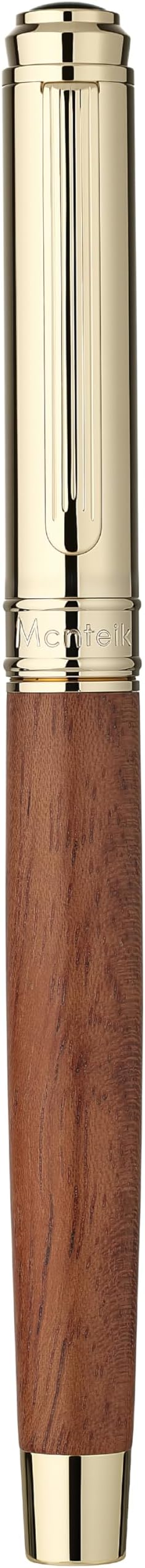 316 Luxury Journaling Pen, Nice Natural Wood for Writing, 24K Gold Accents, Schmidt refill, Fancy Rollerball, Gift Set for Men & Women, Executive & Professional Christmas Office, Pens-Rosewood