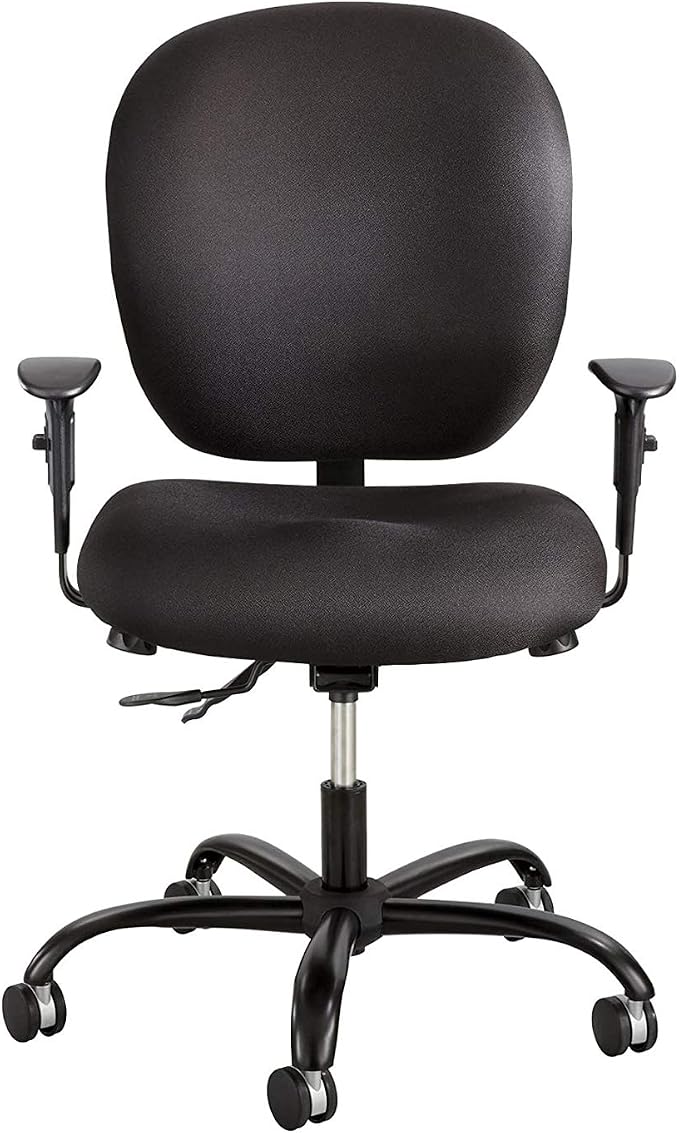 Safco Products 3391BL Alday 24-7 Task Chair (Optional arms Sold Separately), Black