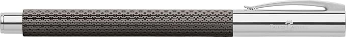 FABER-CASTELL 147051 Faber Castell Fountain Pen, F, Fine Point, Ambition Option Art, Black Sand, Dual Use, Genuine Imported
