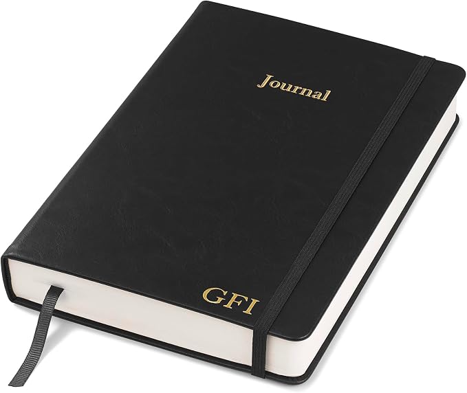 Wykeham's Executive 2026 Undated Daily Journal Planner – Customization Available (Personalized Black, 8.5"×5.5")