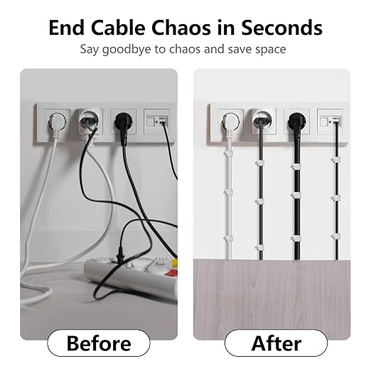 Jadaol 8mm Wide Design Cable Clips with Nails for Round Ethernet Cables, Cord Clips for Wall, Nail-in Wire Tacks for Cat5/Cat6/Cat7 RJ45 Cable, Coaxial, TV, Speaker, Electrical Wire, 100 Pack