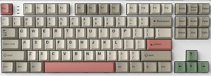 Fogruaden PBT Keycaps Set, Cherry Profile Custom Keycap for Mechanical Keyboard Keycaps(9009)
