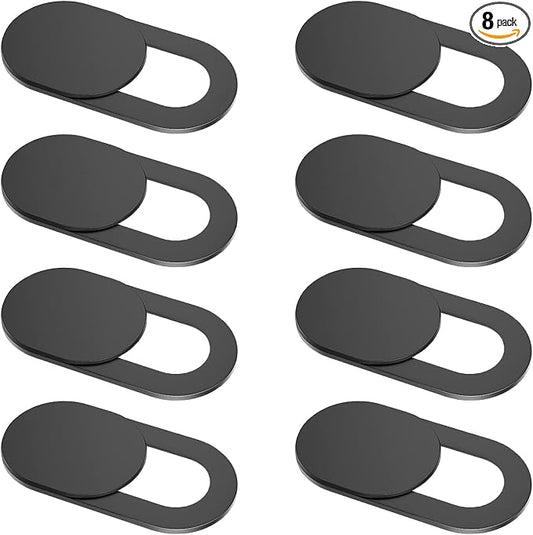 Laptop Camera Cover Slide, [8 Pack] Ultra-Thin Webcam Cover Compatible with Camera for MacBook,Laptop,PC,Computer,iMac,iPad. 0.022in Thick Web Blocker Protect Your Privacy and Security