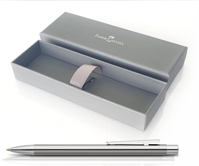 Faber-Castell 342020 Neo Slim Stainless Steel Ballpoint Pen