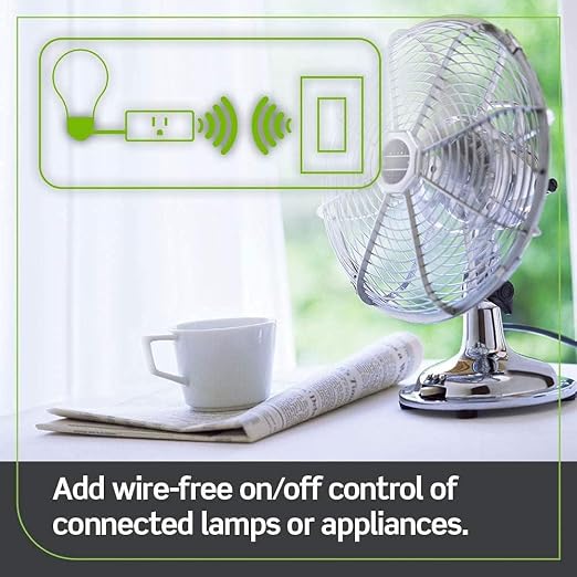 Leviton Decora Smart Switch Anywhere Companion, Add Wire-Free 3-Way/4-Way/5-Way On/Off Control to Decora Smart Wi-Fi Switches, DAWSC-1RW, White