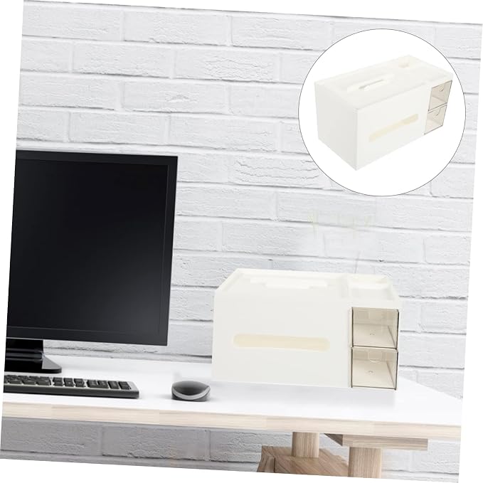 Lurrose Modern Desk Organizer Office Supplies for Women Desk Drawer Organizer Bins for Home Office