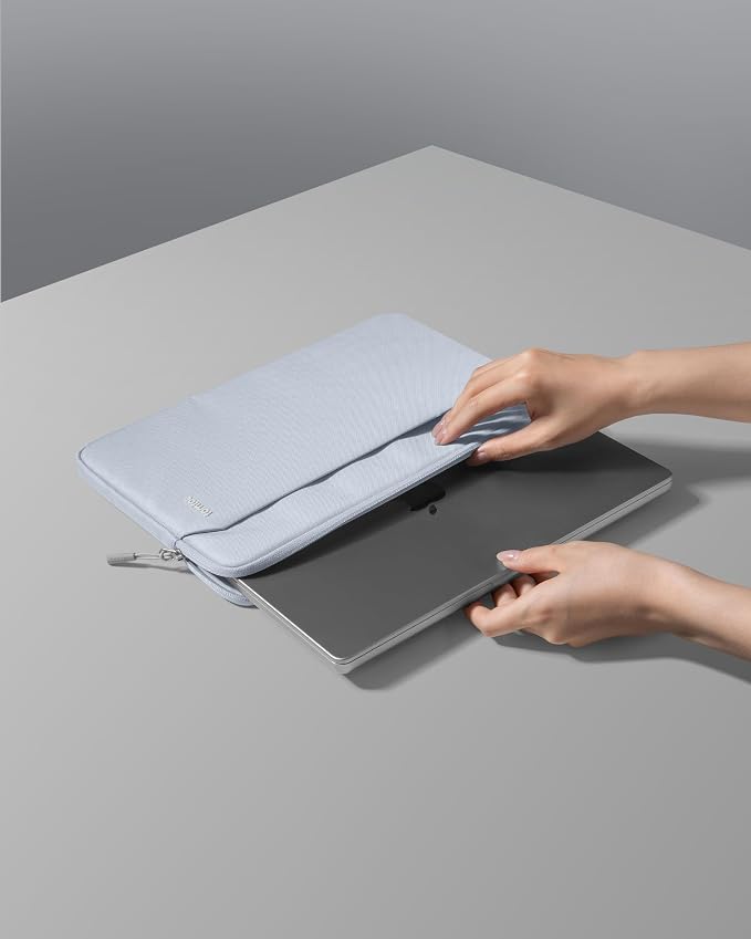 tomtoc Slim Laptop Sleeve Case for 13-inch 2026 New MacBook Air M5/A3449 M4/A3420 M3/A3113 M2/M1, Fits MacBook Neo A18 Pro, Water-Resistant Protective Carrying Case with Accessories Pocket