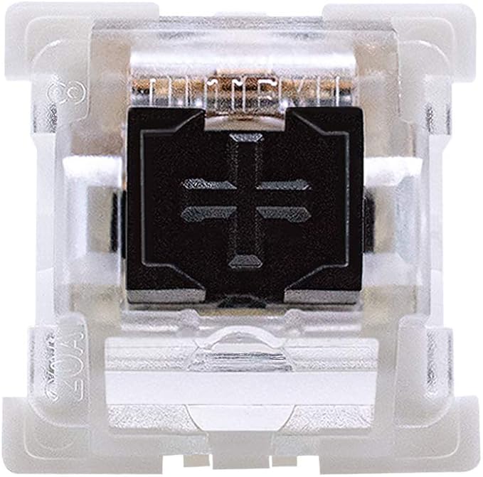 outemu Black Switches,20-Pack 3-Pin Linear Heavy 65gf Dustproof RGB Key Switches - Cherry MX Equivalent - DIY Replaceable for Mechanical Keyboard