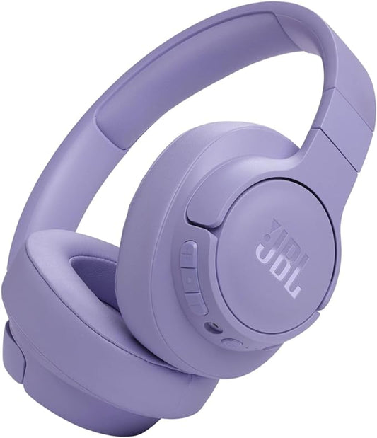 JBL TUNE 770NC - Adaptive Noise Cancelling with Smart Ambient Wireless Over-Ear Headphones, Bluetooth 5.3, Up to 70H battery life with speed charge, Lightweight, comfortable & foldable design (Purple)