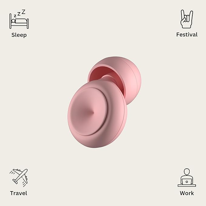 Lumo Ear Plugs for Noise Reduction - 28dB (SNR) Reusable Silicone Ear Plugs for Sleeping with Silk Sleep Mask - Work & Concert Hearing Protection - Customizable & Comfortable Noise Reducing Earplugs