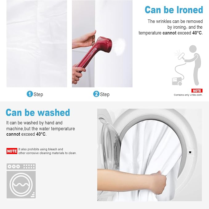 White Backdrop for Photoshoot, Professional Photo Backdrop Background Curtain for Product Photography, Portraits, Wedding, Party, Live Streaming Video Recording 7X10 FT