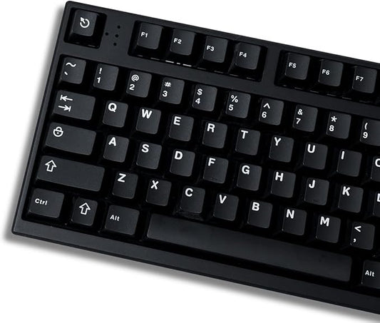 Black WOB Keycaps Doubleshot Cherry Profile 121 Keys Custom Minimalist Keycaps Set for 60% 65% 70% 75% 100% Cherry MX Gateron Kailh Switches Mechanical Keyboards