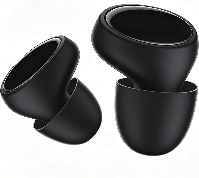 Earplugs for Noise Cancelling Ear Protection, Reusable Silicone Earplugs for Sleep, Deep Focus, Travel, Noise Sensitivity, Flexible Hearing Protection