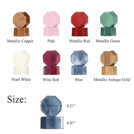 Yoption 360 Pcs Metallic Copper Sealing Wax Beads Set for Wax Seal Stamp with Candles and Melting Spoon