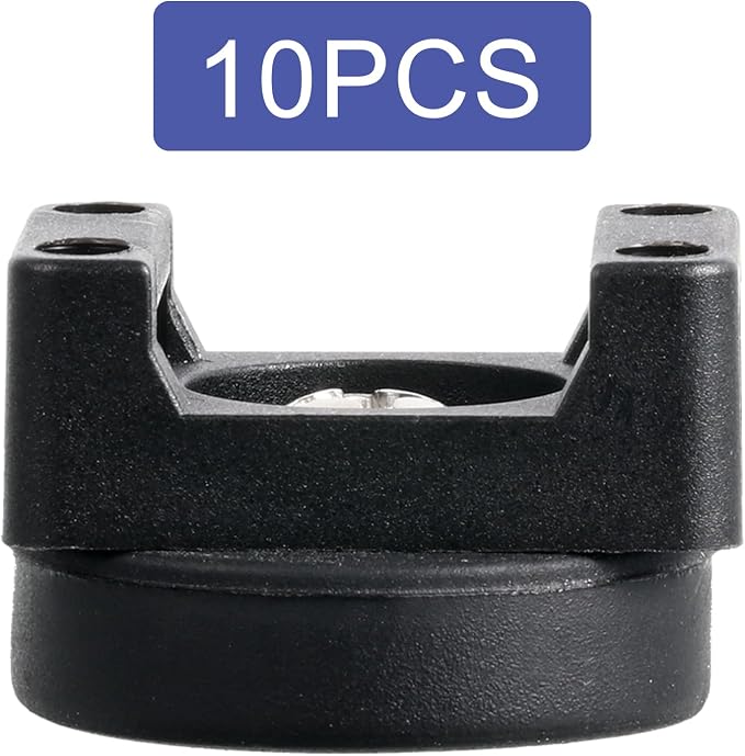 Yookeer Magnetic Zip Tie Mount Base Black Magnetic Cable Clips Wire Holder Multipurpose Cable Ties Management Base Electrical Supplies for Wire