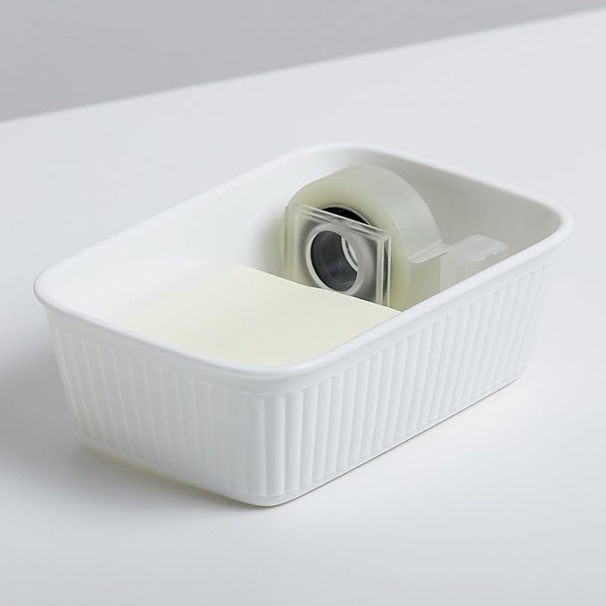 TATAY Drawer Organiser A6 Baobab, Polypropylene, BPA Free, White. Measures 11.3 x 17 x 5.6 cm