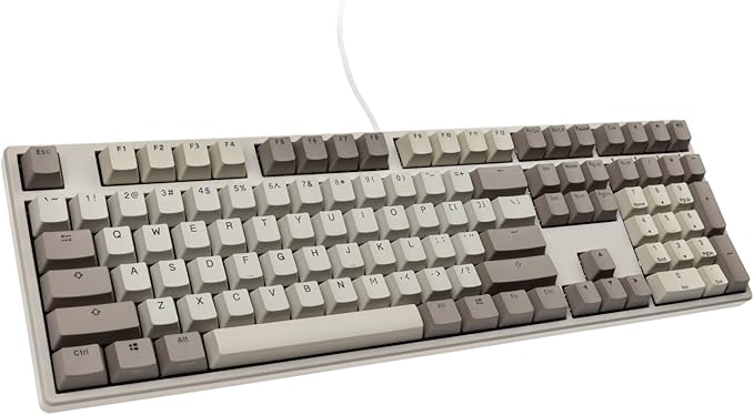 Ducky Origin Vintage Double Shot PBT Mechanical Keyboard (Cherry MX Red)