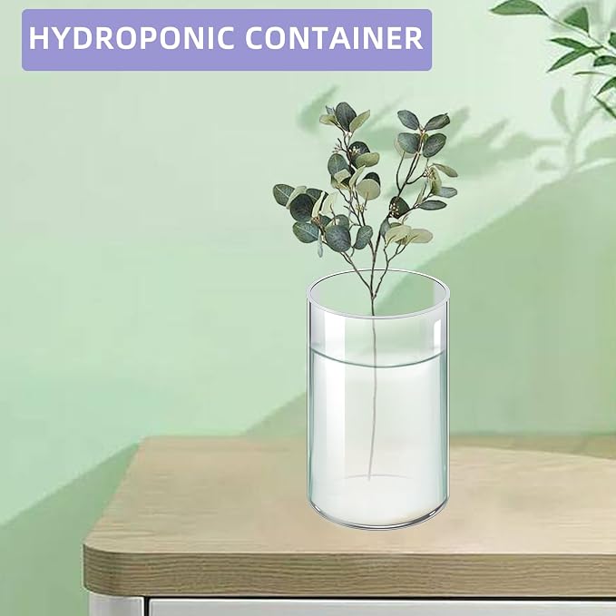 4-Pack Acrylic Pen Holder, Clear Desk Organizer | Clear Pen Cup, Versatile Storage For Office Vanity, Sturdy Cylinder Shape