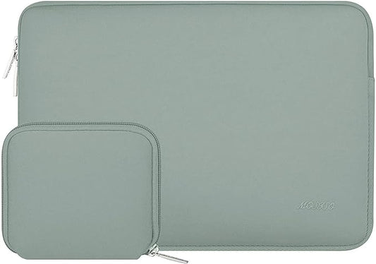 MOSISO Laptop Case 15 inch, 15 inch Laptop Sleeve Bag Compatible with MacBook Air M5 A3448 M4 A3241 M3 A3114 M2 A2941 2026-2023, Dell XPS, Neoprene Computer Sleeve Bag with Small Case, Antique Green