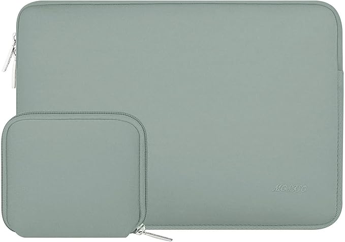 MOSISO Laptop Case 13 inch, 13 inch Laptop Sleeve Bag Compatible with MacBook Neo/Air M5 M4 M3 M2 M1 2026-2018 / Pro M2 M1 2026-2016, Neoprene Computer Sleeve Bag with Small Case, Antique Green