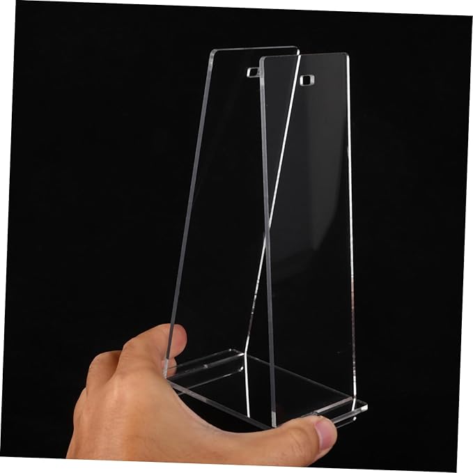 Acrylic Calendar Stand for Desk Transparent Flip Calendar Holder Rack Compact Desktop Organizer Stylish Display for Home Office Use Functional