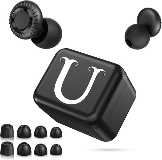Ear Plugs, Ultra-Comfy Reusable Noise Reducing Earplugs for Sleep, Silicone Concert Ear Plug+8 Tips for Deep Focus, Travel & Sensitivity | Flexible Hearing Protection, Valentine’s Day Gifts for Women
