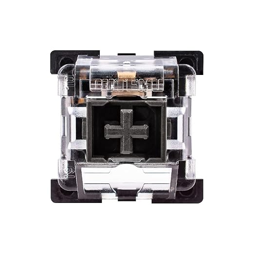 32 Pieces OUTEMU Black Switches for Mechanical Keyboard, Linear 3 pins DIY Replaceable for Mechanical Keyboard Switch Puller Included.