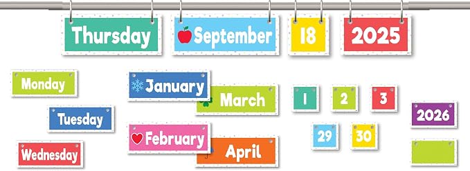 Teacher Created Resources Colorful Flip Calendar
