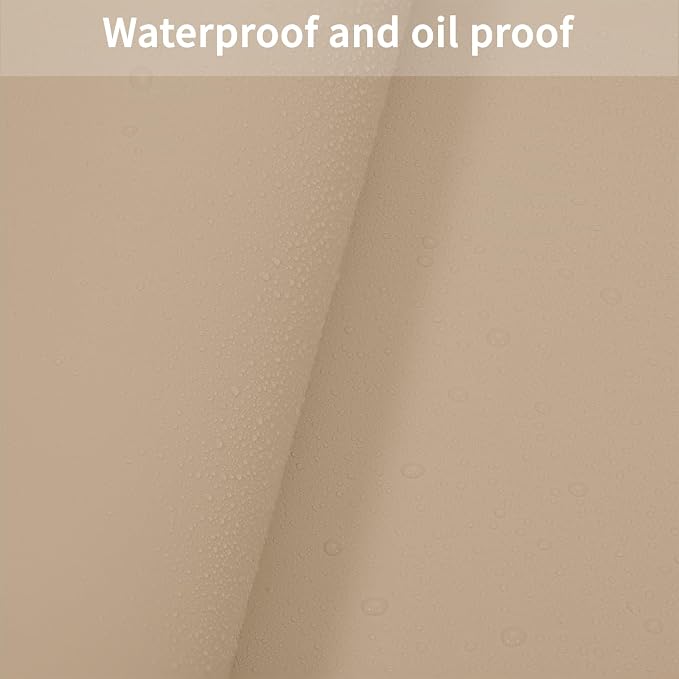 Faux Leather Table Cover,1.8mm Thick,30x48 Inch Desk Cover,Large Desk Mat,Table Protector,Table Cover Protector,Rectangular Table Cover,Table Protector Mat(Light Brown+Gray,30x48)