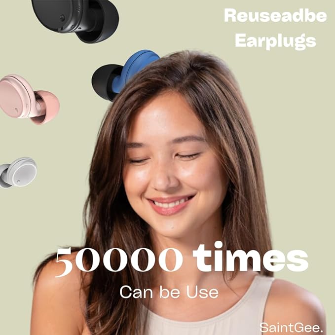 Adjustable Ear Plugs - 3 Noise Relief Modes,Tinnitus Relief for Ringing Ears Noise Reduction Earplugs for Concerts, Travel, Focus & Socializing loop'S earplugs,Space Black