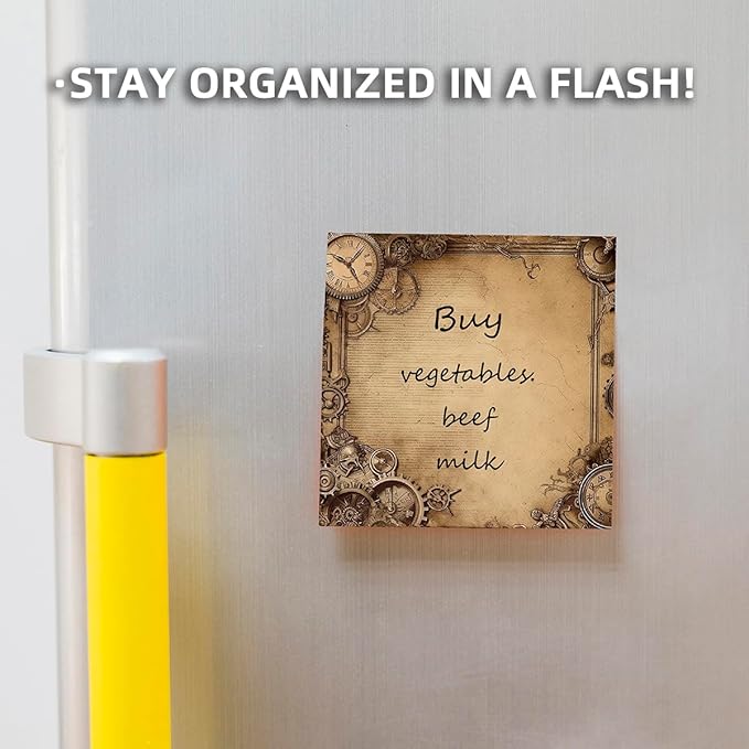 9 PCS Retro Sticky Notes 3x3 Cute and Aesthetic Post it Notes Self-Stick Note Pads for School, Office, and Home - Ideal Gifts for Teachers, Women, and Coworkers (Mystic Vintage Realms)