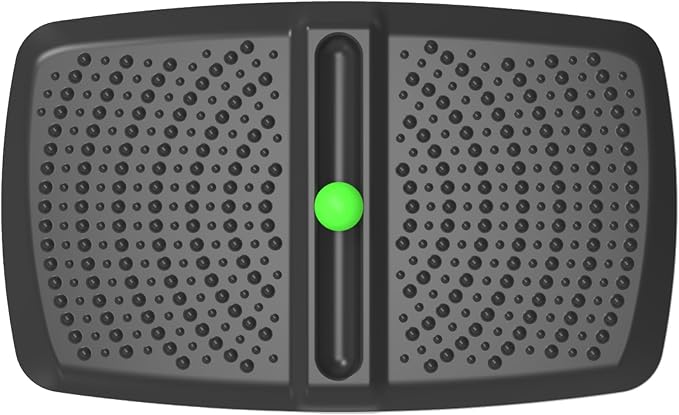 1 inch Thick Anti Fatigue Kitchen Mat Standing Mat with Massage Ball, Non Slip Standing Desk Mat with Massage Point, Multi-Purpose Comfort Floor Mat for Feet, Office, Home (Black, 17"x28"x1")
