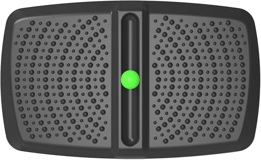 1 inch Thick Anti Fatigue Kitchen Mat Standing Mat with Massage Ball, Non Slip Standing Desk Mat with Massage Point, Multi-Purpose Comfort Floor Mat for Feet, Office, Home (Black, 17"x28"x1")
