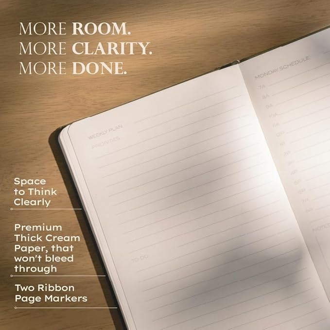 Anecdote 2026-2027 Planner: A Monthly, Weekly & Daily Planner with Calendar | 8.5" x 5.2" | Hardcover To-Do List Organizer, Planning Your Success, Start Anytime, Achieve Productivity Goals (Nutmeg)