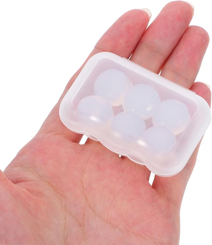 Mipcase 18pcs Ultra-Soft Moldable Silicone for Sleep Work and Study Noise Reduction Ear Protection with Transparent Case Comfortable Noise-isolating for Travel and Concerts