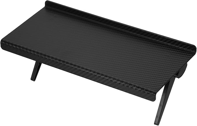 uxcell TV Top Shelf TV Monitor Shelf, 10.2" x 4.5" Plastic Adjustable Screen Shelves Monitor Top Bracket Universal Fit Shelves Storage for Media Box Game Console Router Phone, Black