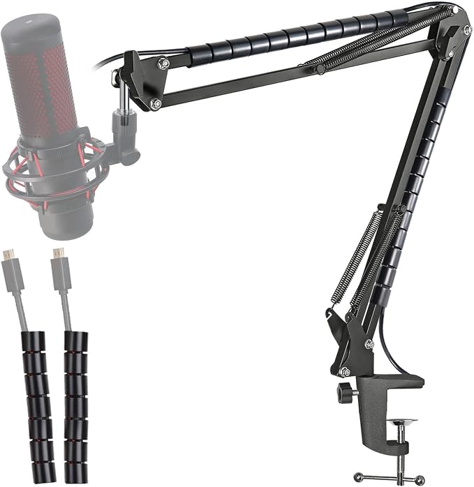 Mic Arm for HyperX QuadCast - Professional Boom Arm Compatible with HyperX QuadCast S and QuadCast Microphone, Adjustable Scissor Microphone QuadCast Boom Arm by YOUSHARES