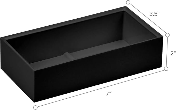 Bostitch Office Konnect Desk Organizer Accessory Tray, Wide, Stacks for Desktop Storage, Black