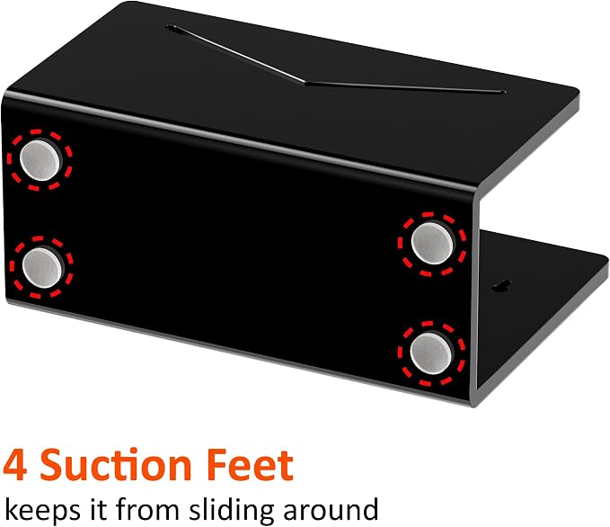 FUCDTEFC Acrylic Mail Holder, Black Acrylic File Letter Organizer, Vertical Envelope Mail Holder for Desk, Lightweight Countertop Bill Holding Sorter Letter Invoice Stand for Home Office School | Vertical, Envelope, Lightweight, Countertop, Bill Holdin...